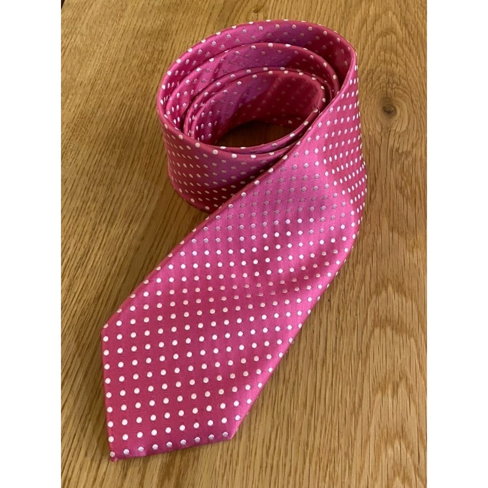 Saddlebred Polk Dot pink tie Men's 3"/58" Business Church Career